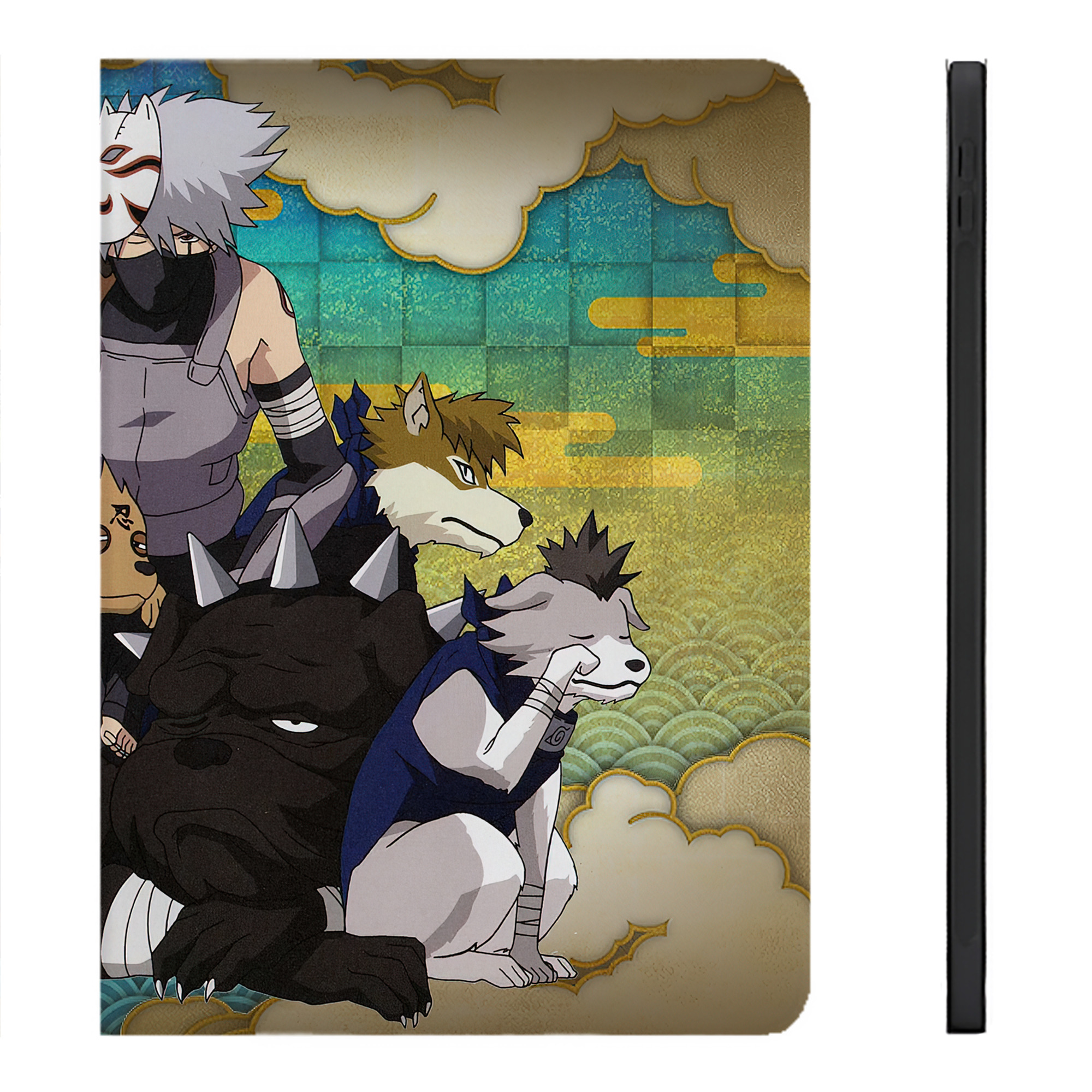 （画像用） NARUTO -ナルト- NARUTO -ナルト- 疾風伝 IPadケース ペンホルダー付き ブックスタイルデザイン
